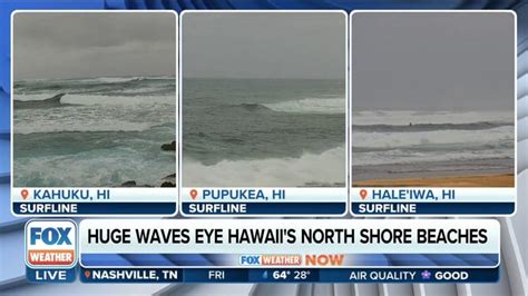 Monster waves reaching 30-40 feet forecast for Hawaii north beaches | Fox Weather