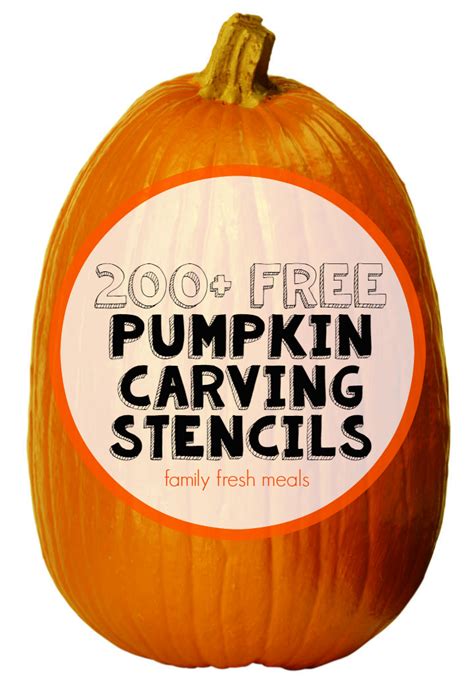 200+ Free Pumpkin Carving Stencils - Family Fresh Meals