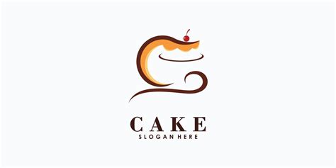 cake logo design vector with creative concept for your cake shop 12761216 Vector Art at Vecteezy