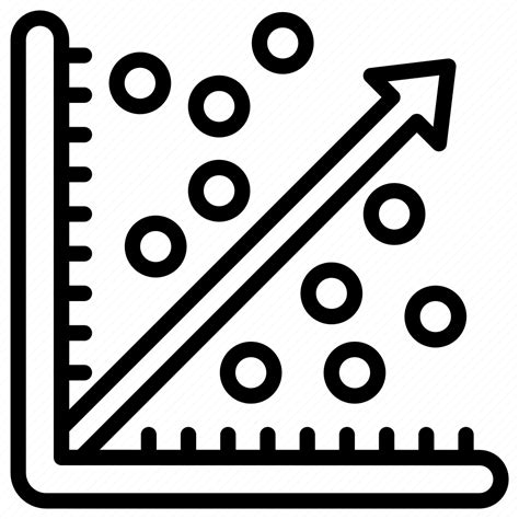 Regression, analysis, linear, graph, histogram, bubble, report icon - Download on Iconfinder