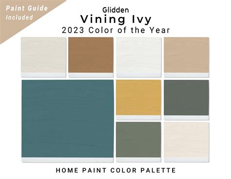 Dulux Vining Ivy Paint Palette 2023 Color Dulux Canada Interior Paint Colors for Home - Etsy ...