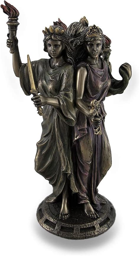 Amazon.com: Veronese Designs 8 1/4" Tall Hecate Greek Triple Goddess of Magic Statue Cold Cast ...