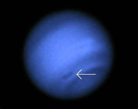 Hubble observation reveals a new dark spot on Neptune.