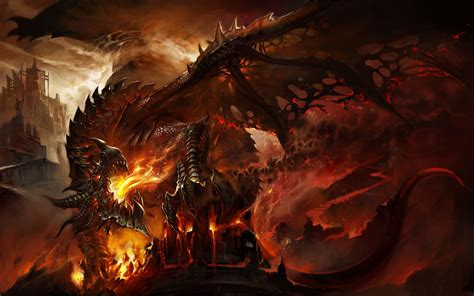 fire dragon wallpaper - Google Search | Dragon art, World of warcraft, Dragon pictures