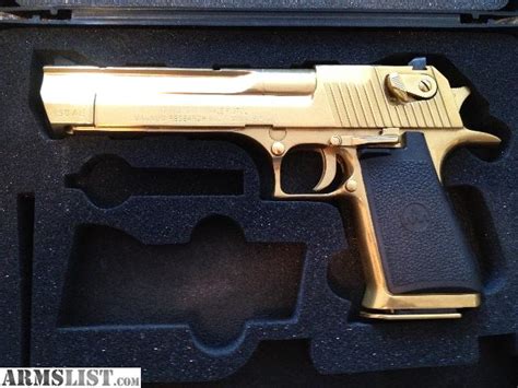 ARMSLIST - For Sale: Gold desert eagle .50 cal