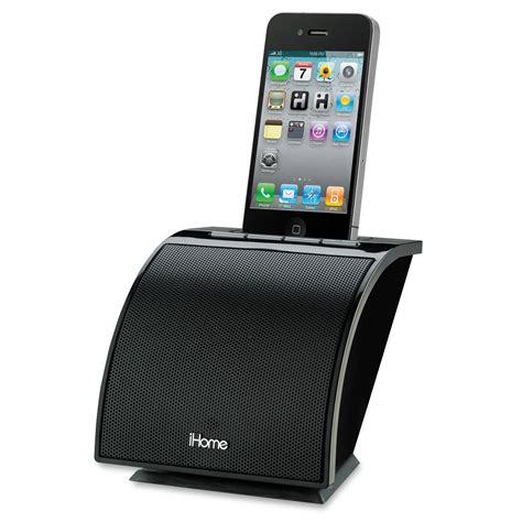 iHome Space Saving Speaker System for iPhone or iPod (Black)