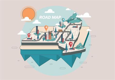 Road Map Vector 210910 Vector Art at Vecteezy