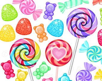 Rainbow Candy Clipart, Sweet | Clipart Panda - Free Clipart Images