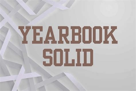 Yearbook Solid Font - Download Fonts