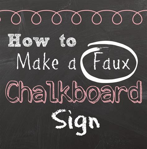 Two It Yourself: Free Faux Chalkboard Signs Tutorial {Plus a Free Printable}