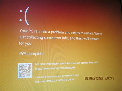 Yellow/Orange Screen of Death on Windows 10! (VERY RARE) - Technology - MessengerGeek