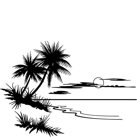 Beach Palm Tree Pictures - Cliparts.co