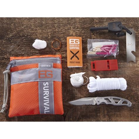 Gerber Bear Grylls Basic Survival Kit - 201905, Fire Starters & Light Sticks at Sportsman's Guide