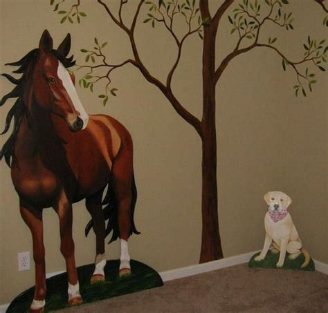 Horse Wall Murals Room Design #Wallstickers | Horse mural, Horse wall, Horse themed bedrooms