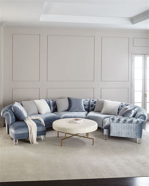 Haute House Varianne Curved Sectional Sofa | Neiman Marcus