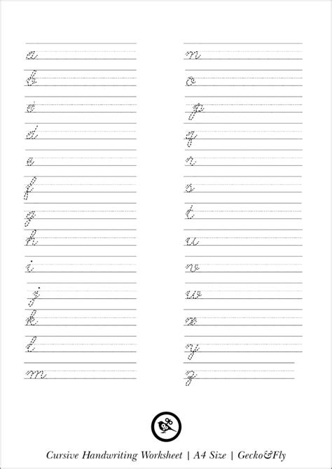 7 Printable Cursive Handwriting Worksheets For Beautiful Penmanship