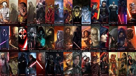 Sith Lords of Star Wars | Dark side star wars, Sith lord, Star wars sith