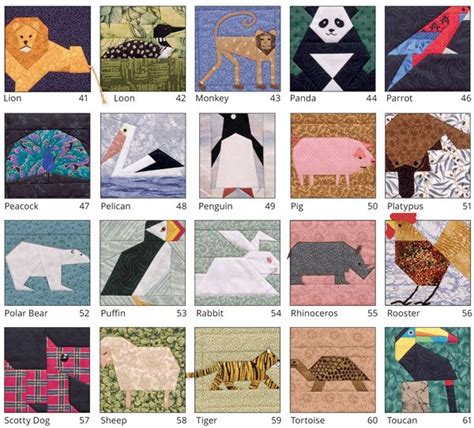 Animal Quilt Block - Animal Mania