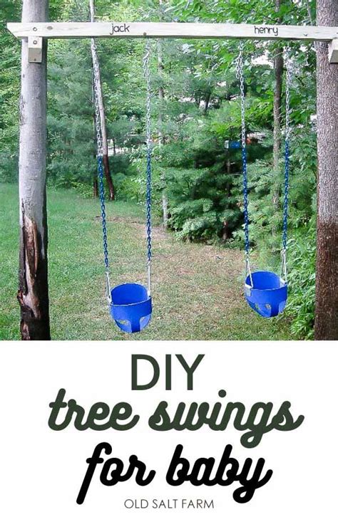 DIY Outdoor Tree Swings for Baby | Old Salt Farm