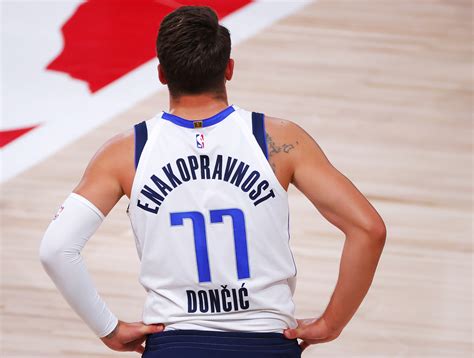 What's the Message on the Back of Luka Doncic's Jersey?