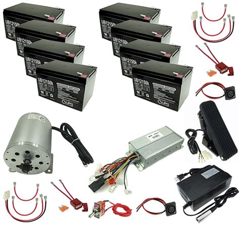 48 Volt 1800 Watt Electric Go Kart Power Kit with Two Battery Packs #KIT-481500-01