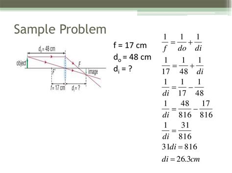 PPT - The Thin Lens Equation PowerPoint Presentation, free download - ID:2493409