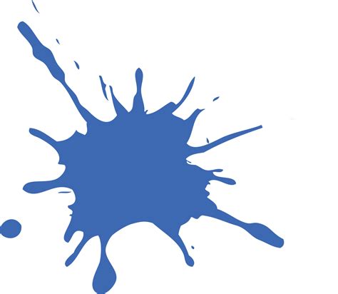 Paintball Drawing Clip art - Blue Splat Png png download - 1358*1181 ...