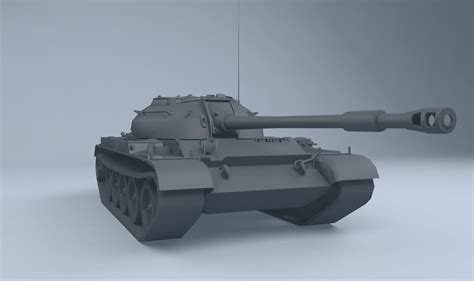 T-54 Soviet Tank 3D Model Game ready .obj .3ds .c4d .tga - CGTrader.com