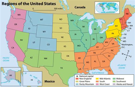 Regions of the United States – Legends of America