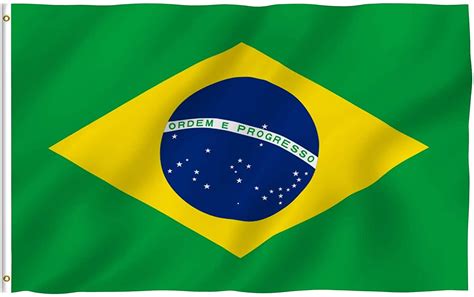 Anley Fly Breeze 3x5 Foot Brazil Flag - Vivid Color and Fade Proof ...