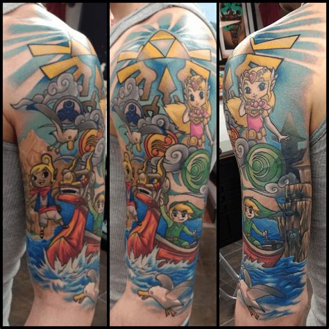 The Legend of Zelda the Wind Waker upper sleeve covering Kanji done by Andy Kurth out of ...