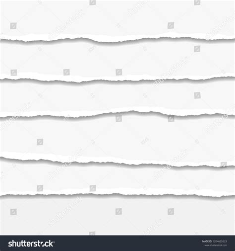 Torn Ripped Paper Edge Vector Illustration Stock Vector (Royalty Free) 1204665523