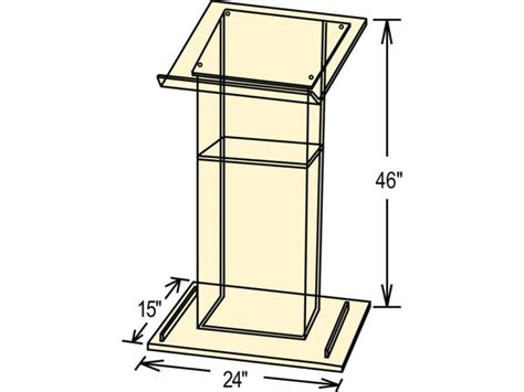 Woodwork Wooden Podium Blueprints PDF Plans