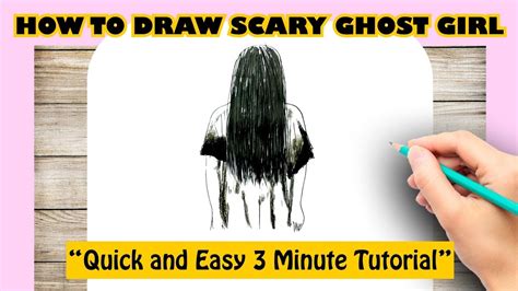 How to draw SCARY GHOST GIRL - YouTube