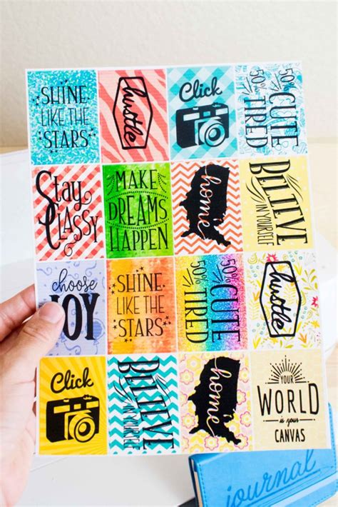 How to Make Stickers with your Cricut +Free Sticker Layout Templates