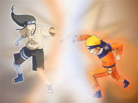 Naruto vs. Neji -colab by AJanime12 on DeviantArt