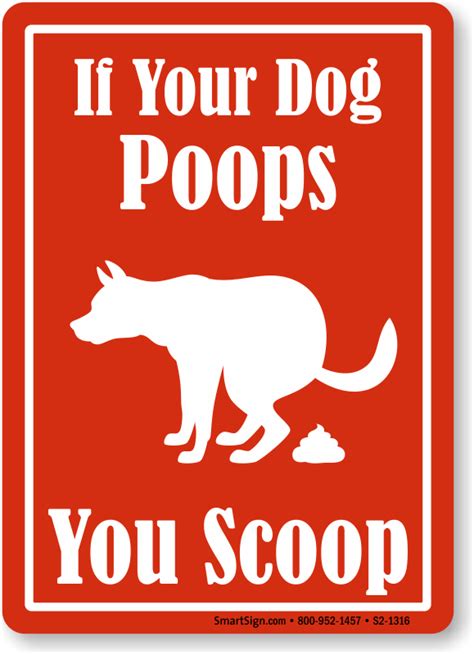 Humorous Dog Poop Signs - Funny Dog Poop Signs