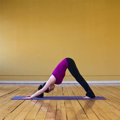 Downward Facing Dog | Light Your Fire: A Beginner Yoga Sequence That Builds Heat | POPSUGAR Fitness