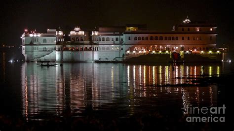 Lake Palace at Night With Lights Reflecting in Water Photograph by Francis Zera | Fine Art America