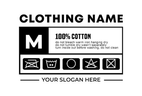 Premium Vector | Shirt or clothing tag design template