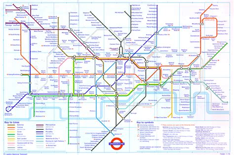 london underground 1994 | London tube map, London underground map ...