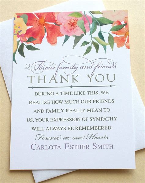 Thank You For Sympathy Card | Cards Invitation