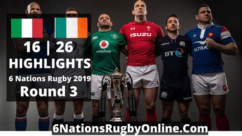 Six Nations Rugby Video Highlights