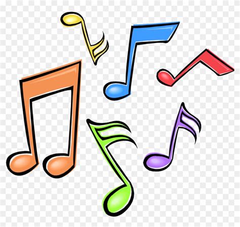 Colorful Music Notes Png Clipart