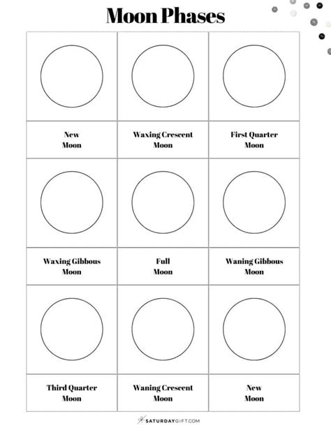 Phases Of The Moon Cut And Paste Worksheet