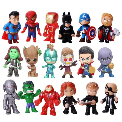 Marvel Figure The Avengers Endgame Mini Action Figures Kids Toys Spider ...