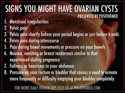 What You Should Know About Ovarian Cysts Symptoms - PositiveMed