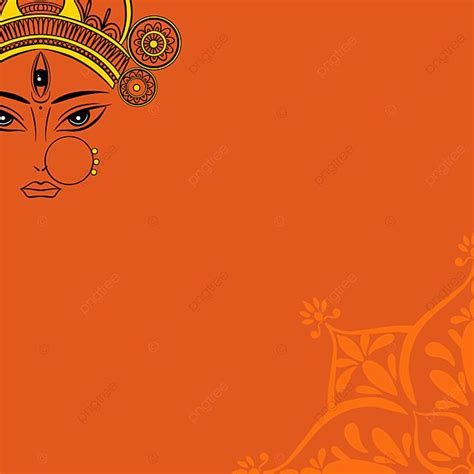 Orange Red Durga Puja Background, Wallpaper, Puya Festival, Durga Puja Background Image And ...