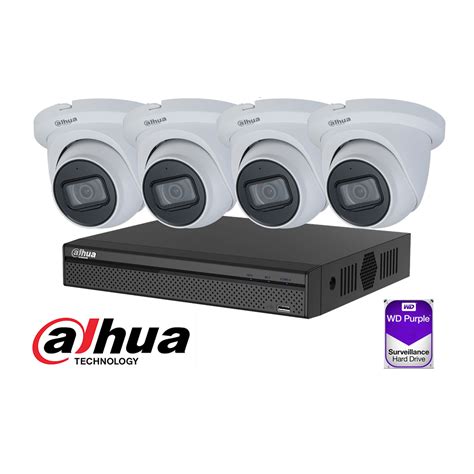 Dahua 4 Channel CCTV Security Kit: 4 Channel 4K NVR (1TB), 2 x 6MP ...