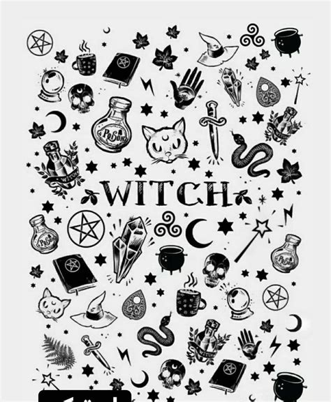 Pin by Гусева Анастасия Анатольевна on Тату in 2024 | Creepy tattoos, Cute tiny tattoos, Witch ...